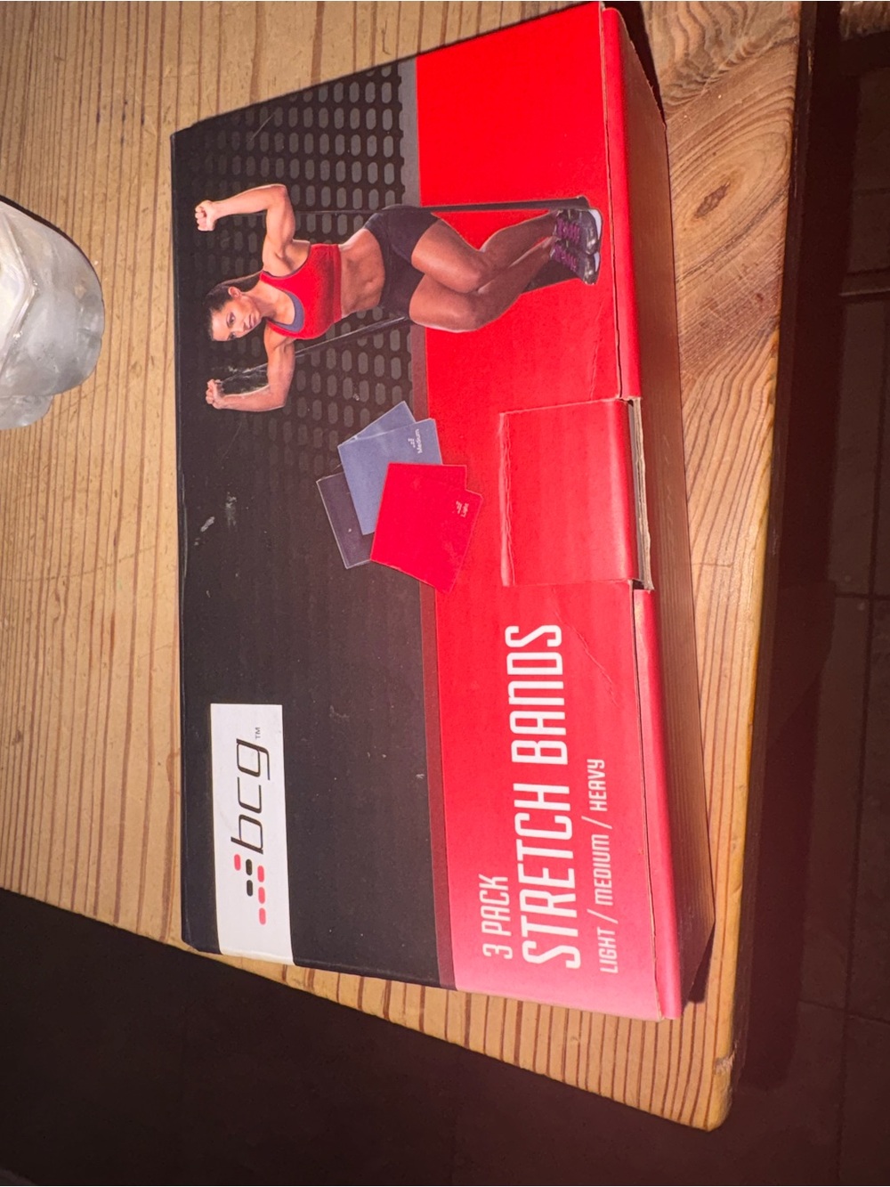 bcg Stretch Bands Set in Black and Red. Unused